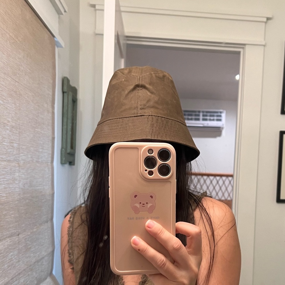 J. Crew Bucket Hat Green Canvas - Small
